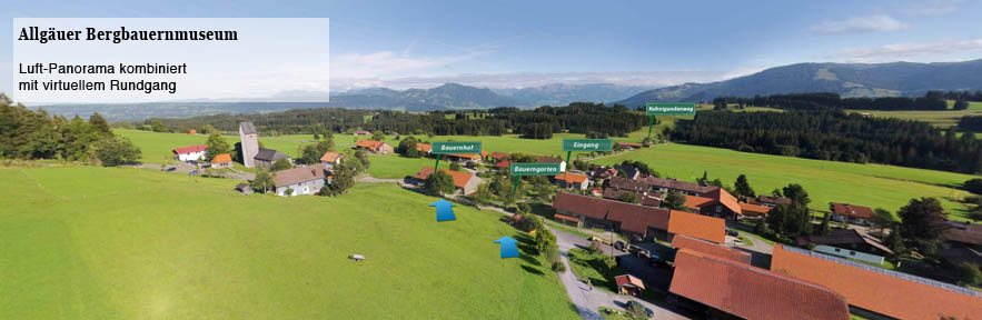 360 Grad Rundgang Tour Bergbauernmuseum Allgäu